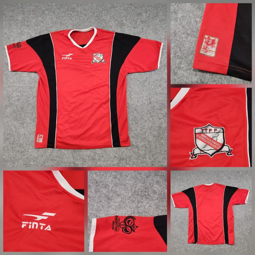 VTG Trinidad & Tobago TTFF Soccer Football FIFA World Cup 2006 Team‎ Jersey XL?